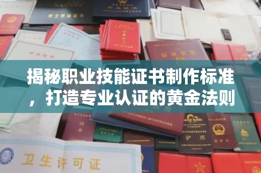 封开揭秘职业技能证书制作标准，打造专业认证的黄金法则