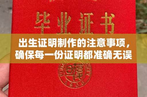 定兴出生证明制作的注意事项，确保每一份证明都准确无误
