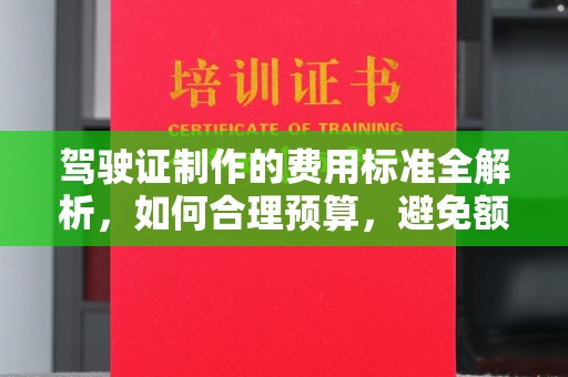 龙口驾驶证制作的费用标准全解析，如何合理预算，避免额外支出